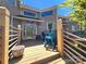 Charming two-story home features a welcoming front deck with views and stylish railings at 14522 Waterside Dr, Charlotte, NC 28278