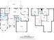 Detailed floor plan showcasing the layout of the home's two floors, including room dimensions and features at 1511 Elkhart Cir, Gaston, NC 28054