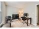 Functional home office with a desk, computer setup, and plenty of space for productivity at 1807 Oakdale Green Dr, Charlotte, NC 28216