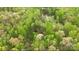 Beautiful aerial view showcases the densely wooded acreage at 181 Canipe Rd, Dallas, NC 28034