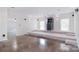Finished basement featuring theater seating, an arcade game, and recessed lights at 1811 Robbins Meadows Dr, Waxhaw, NC 28173