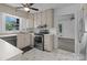 Functional kitchen with stainless steel appliances, a window over the sink, and neutral-toned cabinetry at 1860 Rosemont St, Salisbury, NC 28144