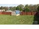 Spacious backyard with a storage shed and fenced perimeter at 2055 Cauble Rd, Salisbury, NC 28144