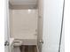 Bathroom with a full shower and tub combination and toilet, providing complete functionality at 2055 Cauble Rd, Salisbury, NC 28144