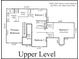 Upstairs floor plan illustration including bedrooms, bathrooms, and closet locations at 210 35Th Ne Ave, Hickory, NC 28601