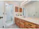 Bathroom with a large vanity, drawers, and a view into the toilet room and the shower at 2221 Hamilton Mill Rd, Charlotte, NC 28270