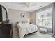 Comfortable bedroom featuring a window with blinds for natural light and a plush bed at 3131 Arborhill Rd, Charlotte, NC 28270