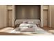 Serene main bedroom featuring neutral tones, and stylish recessed design at 3630 Foxcroft Rd, Charlotte, NC 28211
