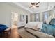 Bright main bedroom with walk-in closet, and en-suite bathroom at 4012 Spring Cove Way, Belmont, NC 28012