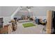 Spacious bonus room that is currently being used as a golf simulator at 4109 Arbor Spring Ct, Belmont, NC 28012