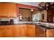 Eat-in kitchen with dark countertops, light cabinets, and stainless steel appliances at 503 Kinsey Creek Ct, Rock Hill, SC 29730