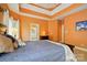 The spacious bedroom has great natural light and leads to the main bathroom at 6009 Glen Manor Dr, Charlotte, NC 28269