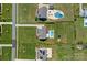 Birds-eye view of spacious backyards with pools and lush landscaping, showcasing an upscale community at 708 Brookmeade Dr, Waxhaw, NC 28173