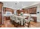 Spacious kitchen with a large island, custom cabinetry, and modern appliances at 914 Elizabeth Ln, Matthews, NC 28105