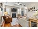 Elegant living room with a fireplace and stylish furnishings at 10210 Roosevelt Dr, Huntersville, NC 28078