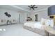Spacious bedroom featuring a king bed, sitting area, and stylish decor at 1033 Harrogate Dr, Bessemer City, NC 28016