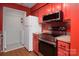 A kitchen features new stainless steel appliances including a new refrigerator, microwave, and stove at 11163 Harrowfield Rd # 8198, Charlotte, NC 28226