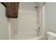 Clean, well-maintained shower-tub combo showcasing a classic, functional design at 11163 Harrowfield Rd # 8198, Charlotte, NC 28226