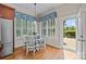 Cozy breakfast nook with natural light and view of the back yard and patio at 12614 Robert Walker Dr, Davidson, NC 28036