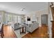Bright living room with hardwood floors, fireplace, and comfortable seating at 12614 Robert Walker Dr, Davidson, NC 28036