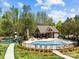 Community pool featuring a pool house, grilling area, lounging and a playground for Gathering fun at 12614 Robert Walker Dr, Davidson, NC 28036