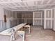 Unfinished basement with drywall, showing ample potential for customization and finishing touches at 13304 Chopin Ridge Dr, Huntersville, NC 28078