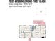 Layout of the First Floor, showcasing bedrooms, living spaces, kitchen, and outdoor deck at 1331 Mccorkle Rd, Charlotte, NC 28214