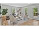 Bright living room featuring neutral tones, stylish decor, and natural light from large windows at 143 Ross Rd, Mooresville, NC 28117