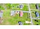 Aerial view of the property showcasing the home and surrounding land and neighborhood at 161 Hickory Nut Dr, Statesville, NC 28677