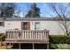 View of the covered front porch that leads to the entrance of the house at 189 Woodwinds Dr, Mooresville, NC 28115