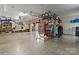 Spacious garage with ample storage and high ceilings to fit your recreational equipment and vehicles at 1921 Brandon Cir, Charlotte, NC 28211