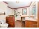 Bathroom with a single sink vanity and a tiled shower/bath combination at 2415 Hargette Rd, Monroe, NC 28112