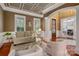 Inviting living room with neutral colors, hardwood floors, and an arched entryway to the office at 3301 Mcpherson St, Waxhaw, NC 28173