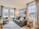 Cozy living room featuring comfortable seating and natural light from large windows at 4132 Skyboat Cir, Fort Mill, SC 29715
