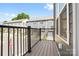 Balcony view with black metal railing overlooking townhome community at 5005 Sovereignty Ct, Charlotte, NC 28205