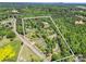 An aerial view displays the approximate property lines, showcasing the estate's vast, tree-filled acreage at 575 Hill Rd, Lincolnton, NC 28092