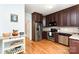Kitchen with stainless steel appliances and granite countertops at 8013 Sheckler Ln, Matthews, NC 28104