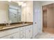 Bathroom featuring a double vanity with granite countertops and a tiled shower at Tbd Boomer Ct # 11, Statesville, NC 28677