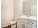 Bathroom features a white vanity, toilet and hardwood style floor at Tbd Boomer Ct # 11, Statesville, NC 28677