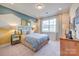 Charming bedroom with unique wall accents, neutral carpet, and great natural light at Tbd Boomer Ct # 12, Statesville, NC 28677