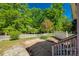 Backyard view with patio and landscaping at 1060 Sierra Rd, York, SC 29745