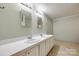 Functional bathroom featuring dual sinks, bright lighting, and ample counter space at 1060 Sierra Rd, York, SC 29745