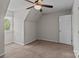 Bedroom with window, ceiling fan, and carpet at 1228 Swift Rd, Oakboro, NC 28129