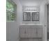 Well-lit bathroom featuring double sinks, modern fixtures, and a window, providing a comfortable and functional space at 1241 Pitts Rd, Chester, SC 29706