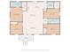Detailed floor plan showcasing the layout of the bedrooms, bathrooms, kitchen, living spaces and porch at 1241 Pitts Rd, Chester, SC 29706