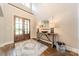 Bright foyer with hardwood floors, a stylish rug, and elegant decor at 125 Swayne Dr, Mooresville, NC 28117