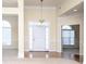 Spacious foyer with hardwood floors, high ceilings, chandelier, and neutral paint at 126 Dairy Farm Rd, Mooresville, NC 28115