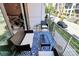 Balcony featuring stylish outdoor furniture and a view of the street and adjacent buildings at 1416 S Church St, Charlotte, NC 28203