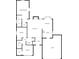Detailed floor plan showcasing the layout of this home, including living room, bedrooms, kitchen, and garage at 1727 Running Brook Rd, Charlotte, NC 28214