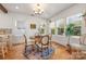 Bright dining area with natural light and a classic chandelier at 2221 Commonwealth Ave, Charlotte, NC 28205